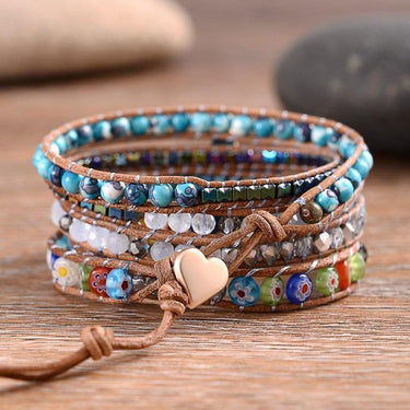 Mystere Stars Ocean Jasper Wrap Bracelet-Your Soul Place